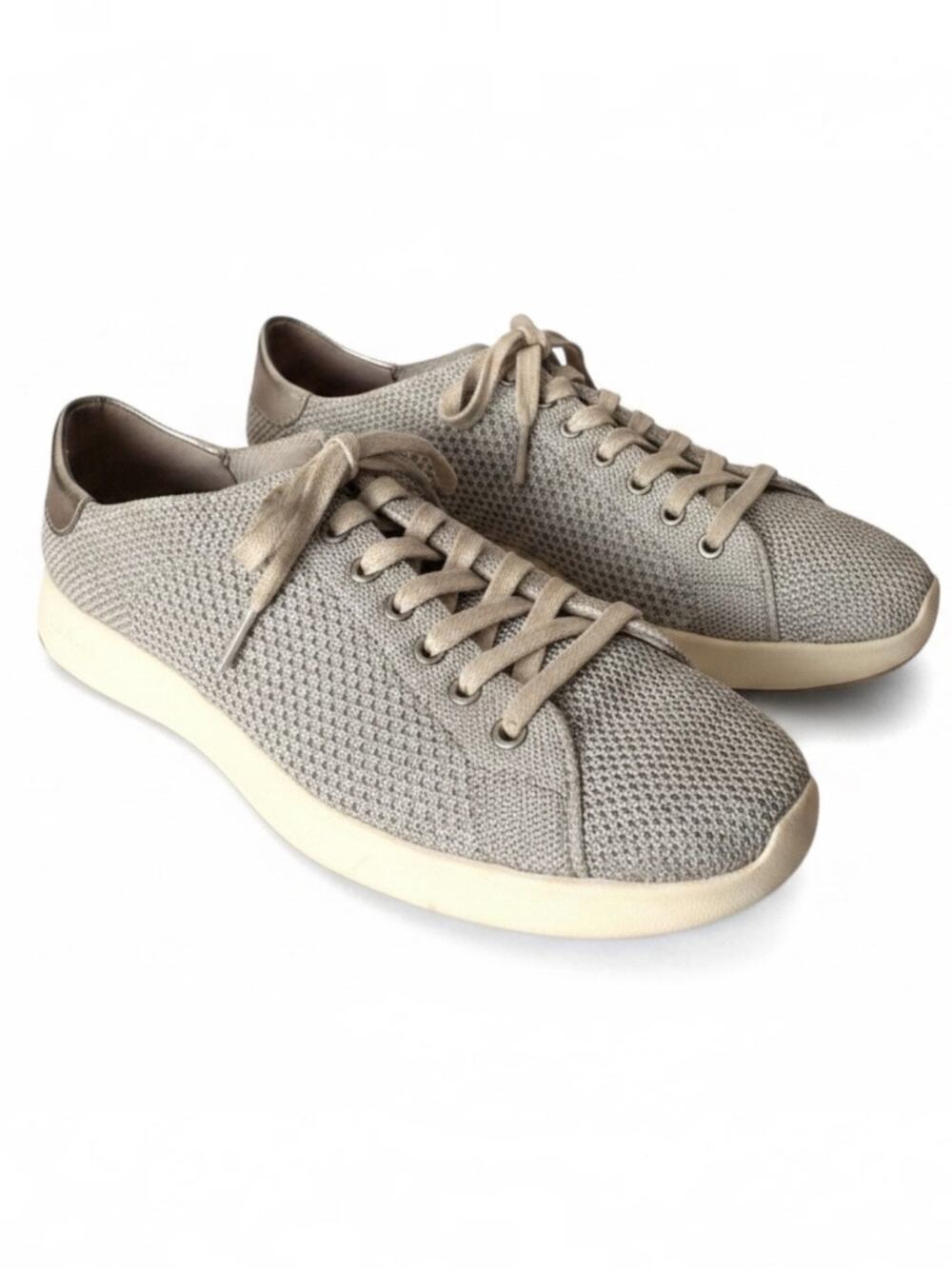 Cole Haan Silver Gray Mesh Lace Up Sneakers Size 7B